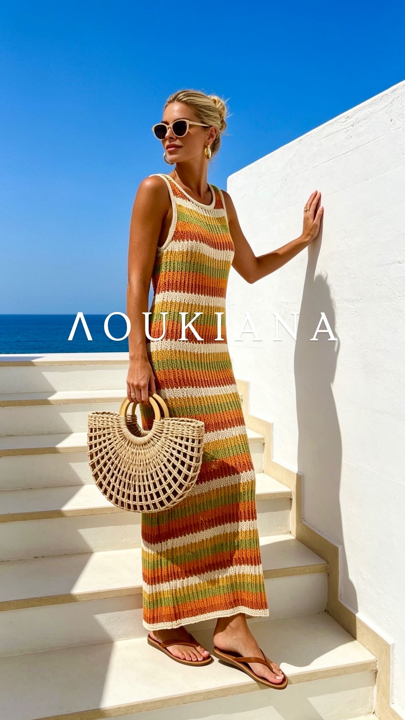 Knit Dress in Stripe