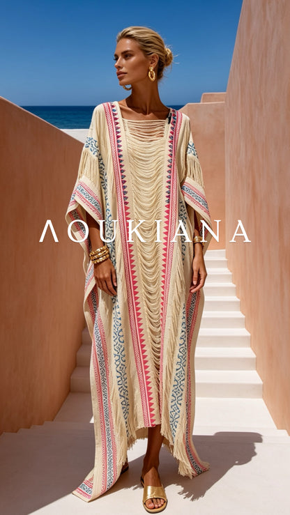 Kaftan Dress in Cream