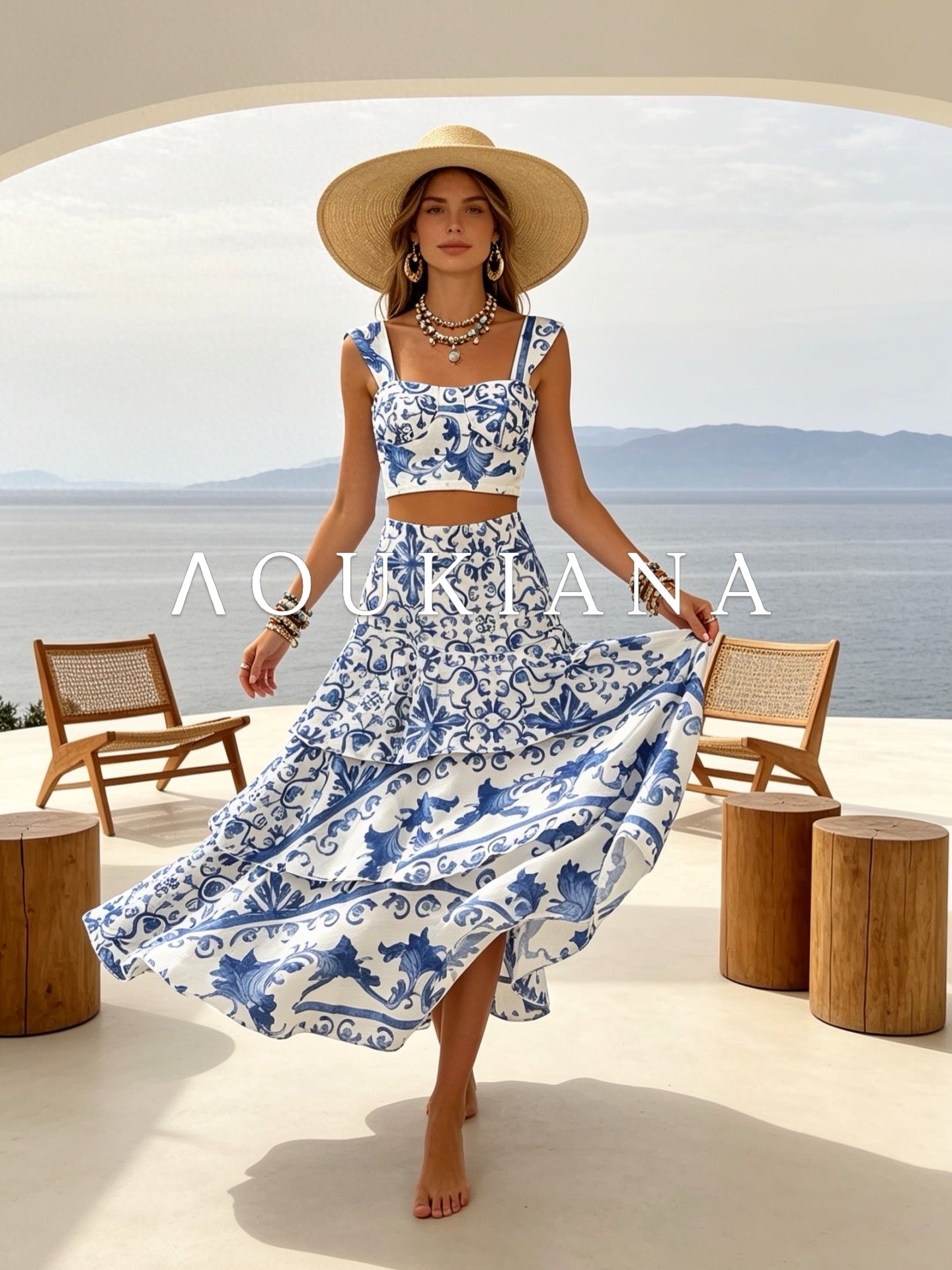Blue & white dreams all day set