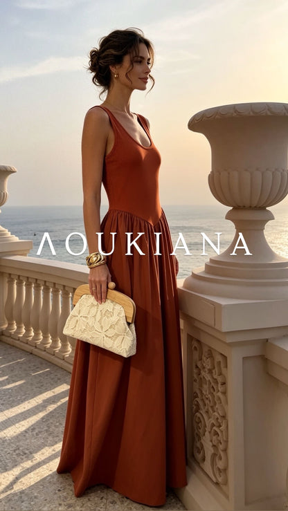 Maxi Dress in Rust