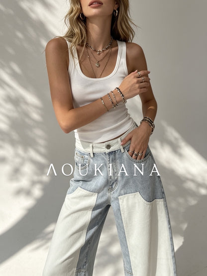 Baggy Patchwork Jeans