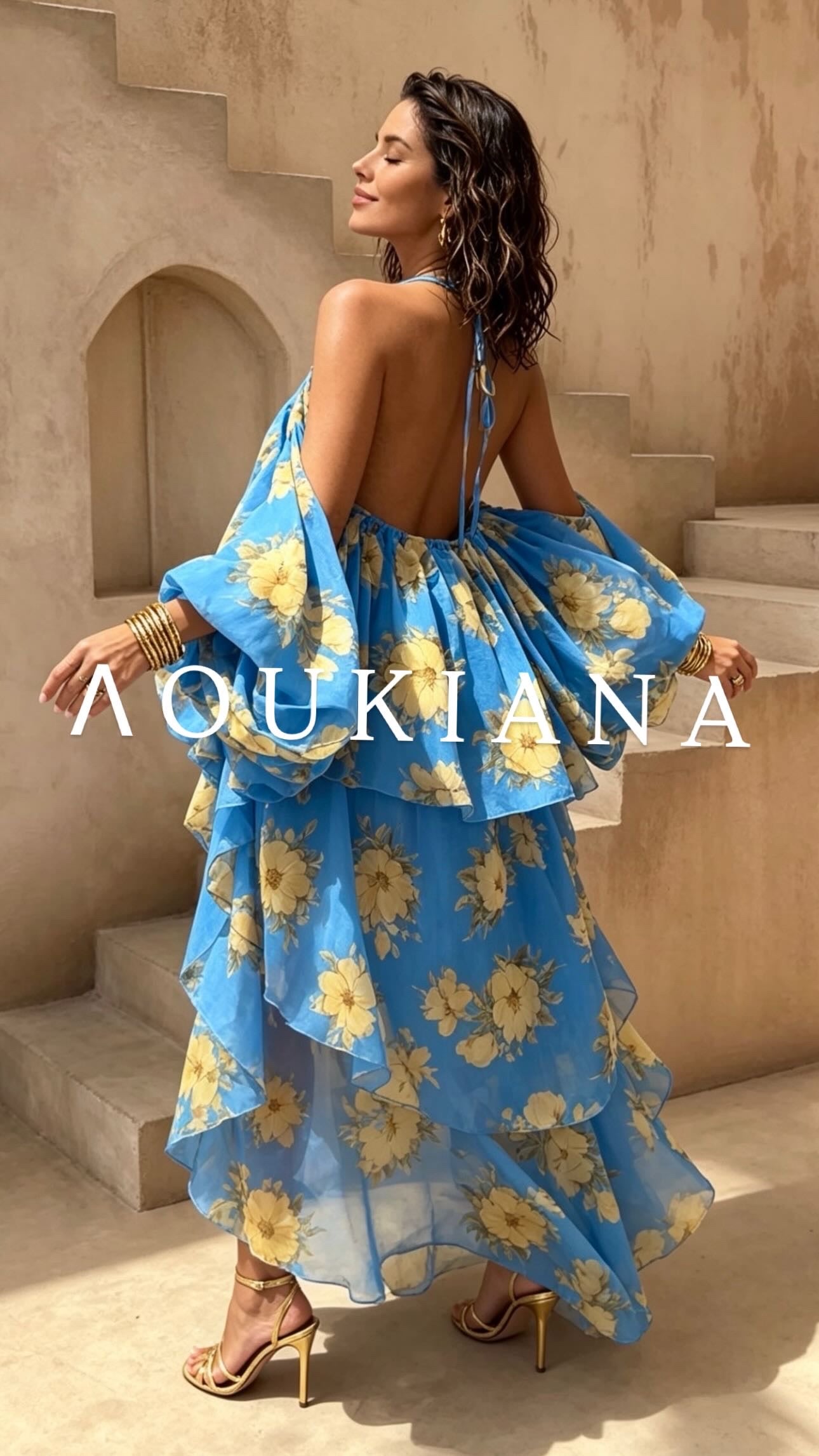 Floral Dress in Blue