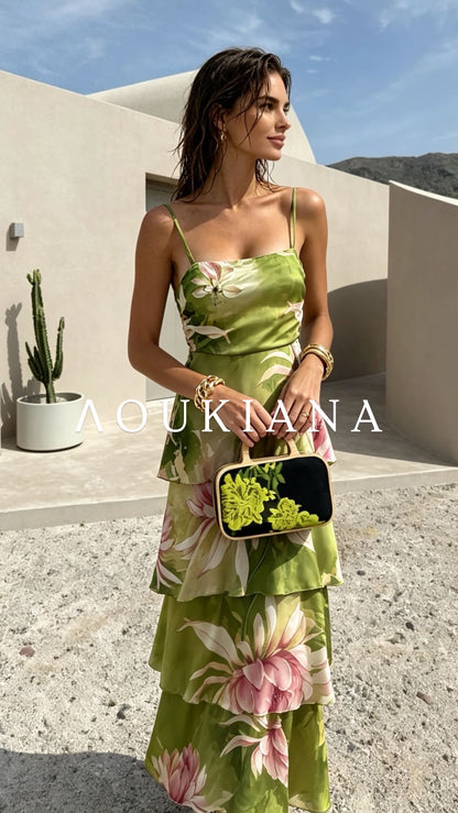 Floral Dress in Green