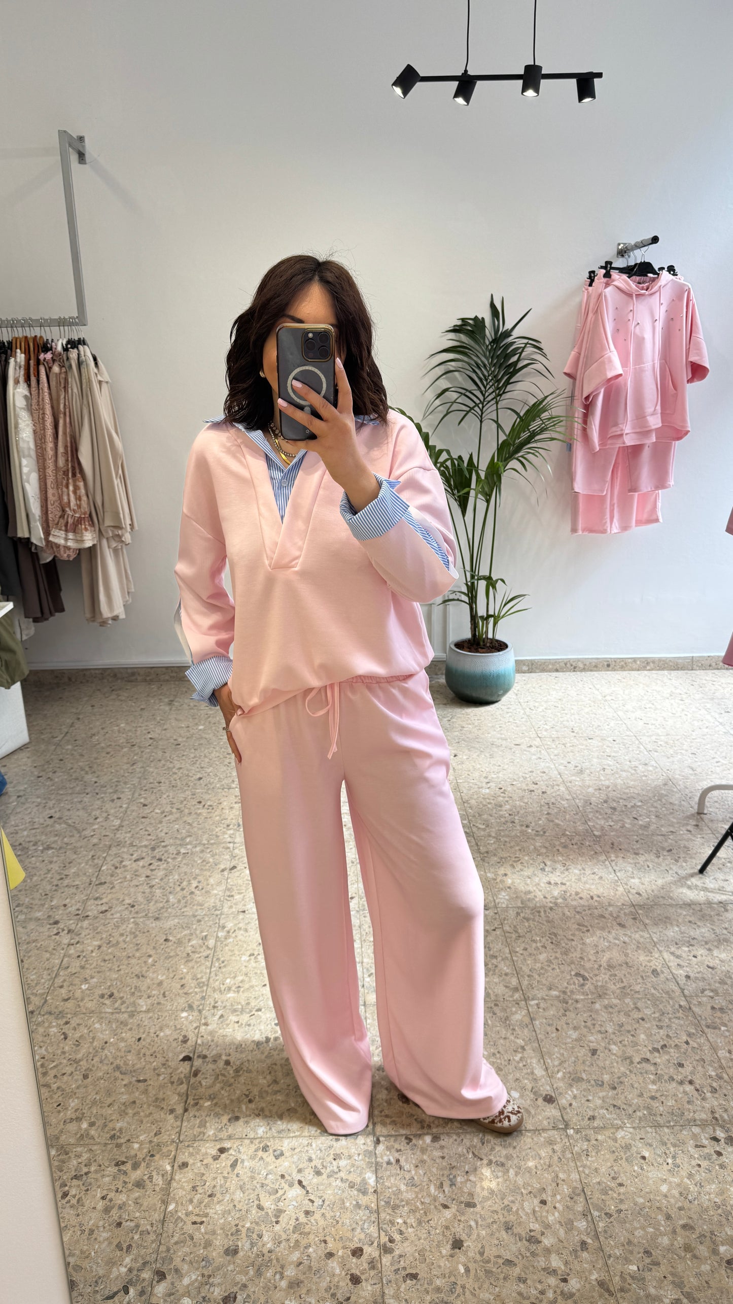 Tracksuit Set in Pink