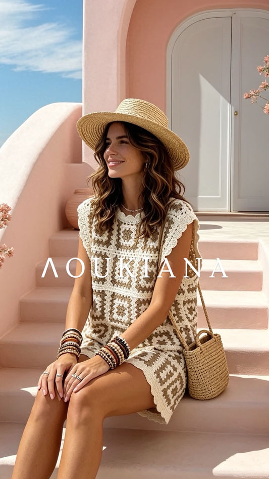Crochet Set in Beige
