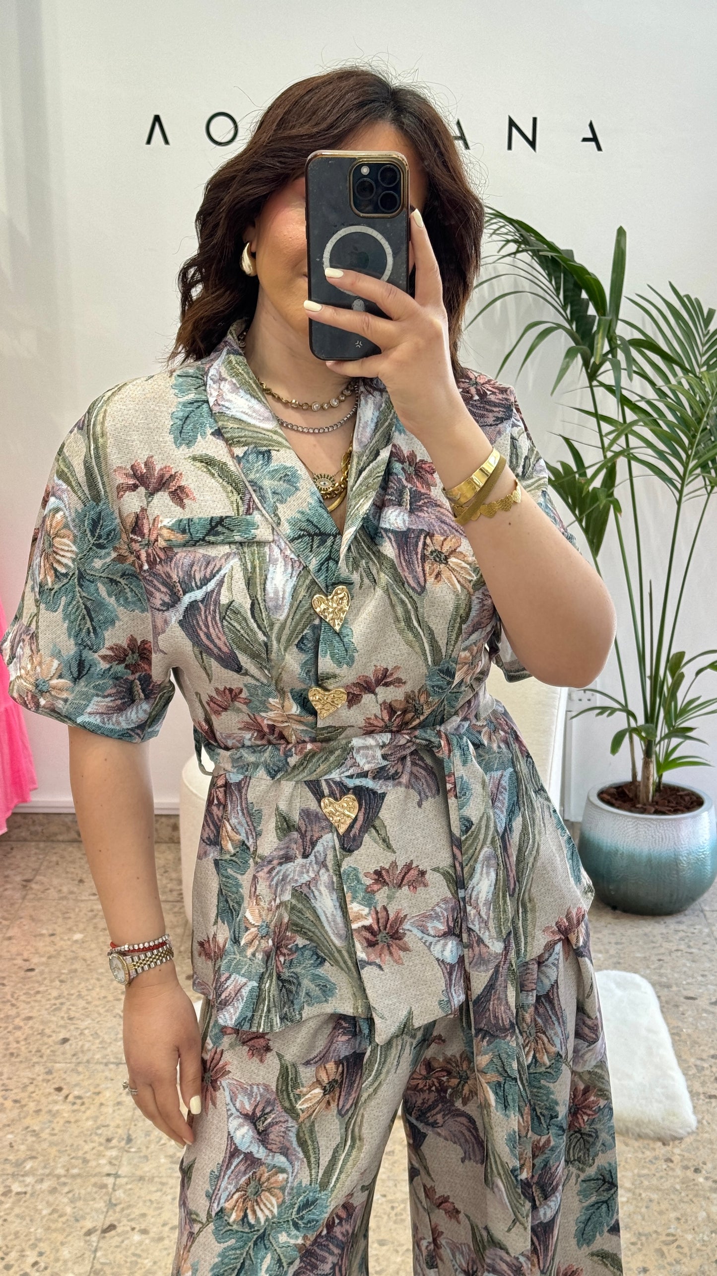 Wrap Set in Flower Print