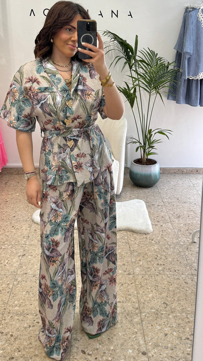 Wrap Set in Flower Print