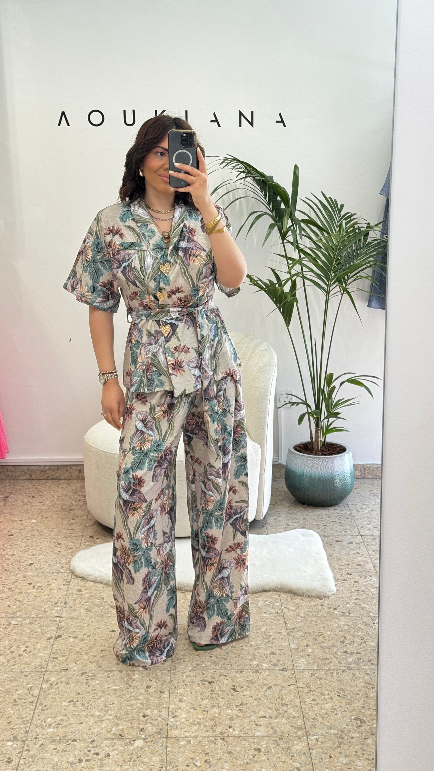 Wrap Set in Flower Print