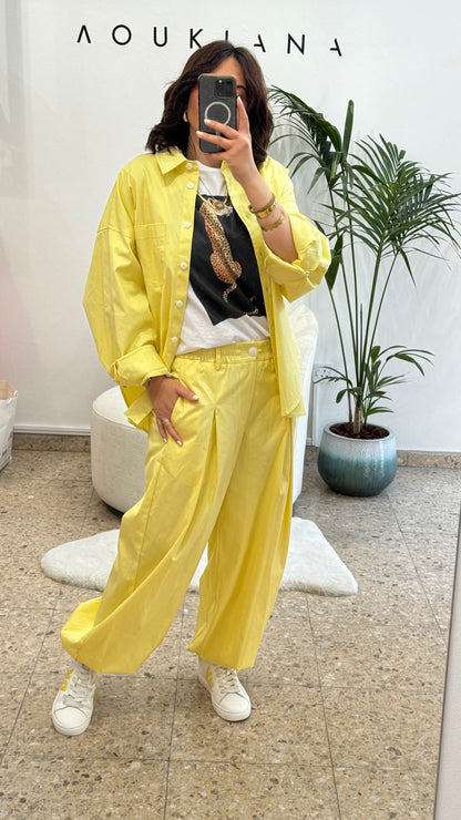 Shirt Set in Yellow