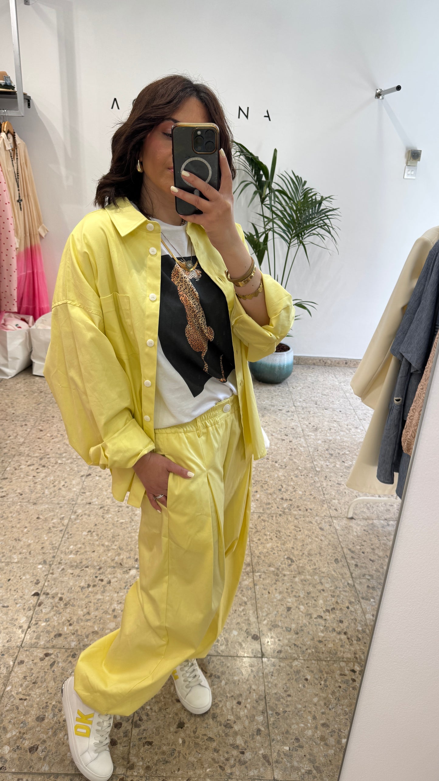 Shirt Set in Yellow
