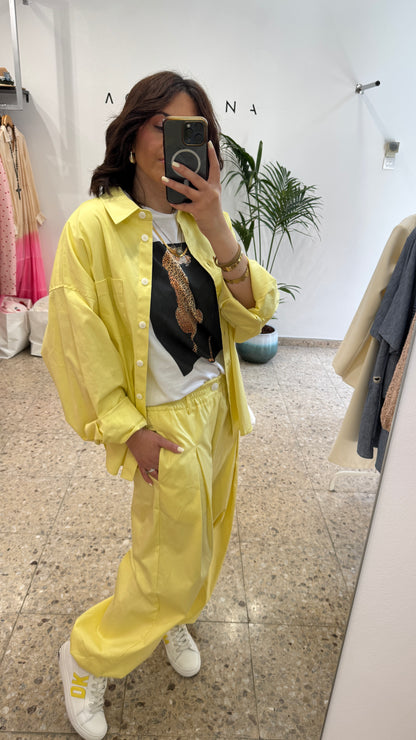 Shirt Set in Yellow