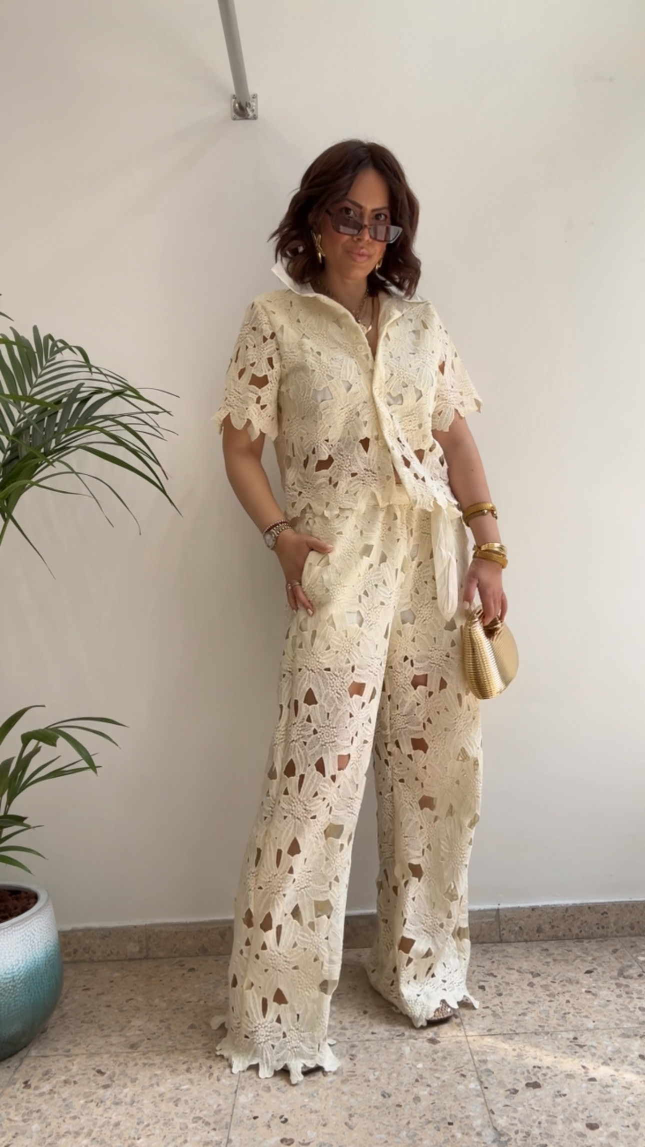 Lace Set in Light Yellow