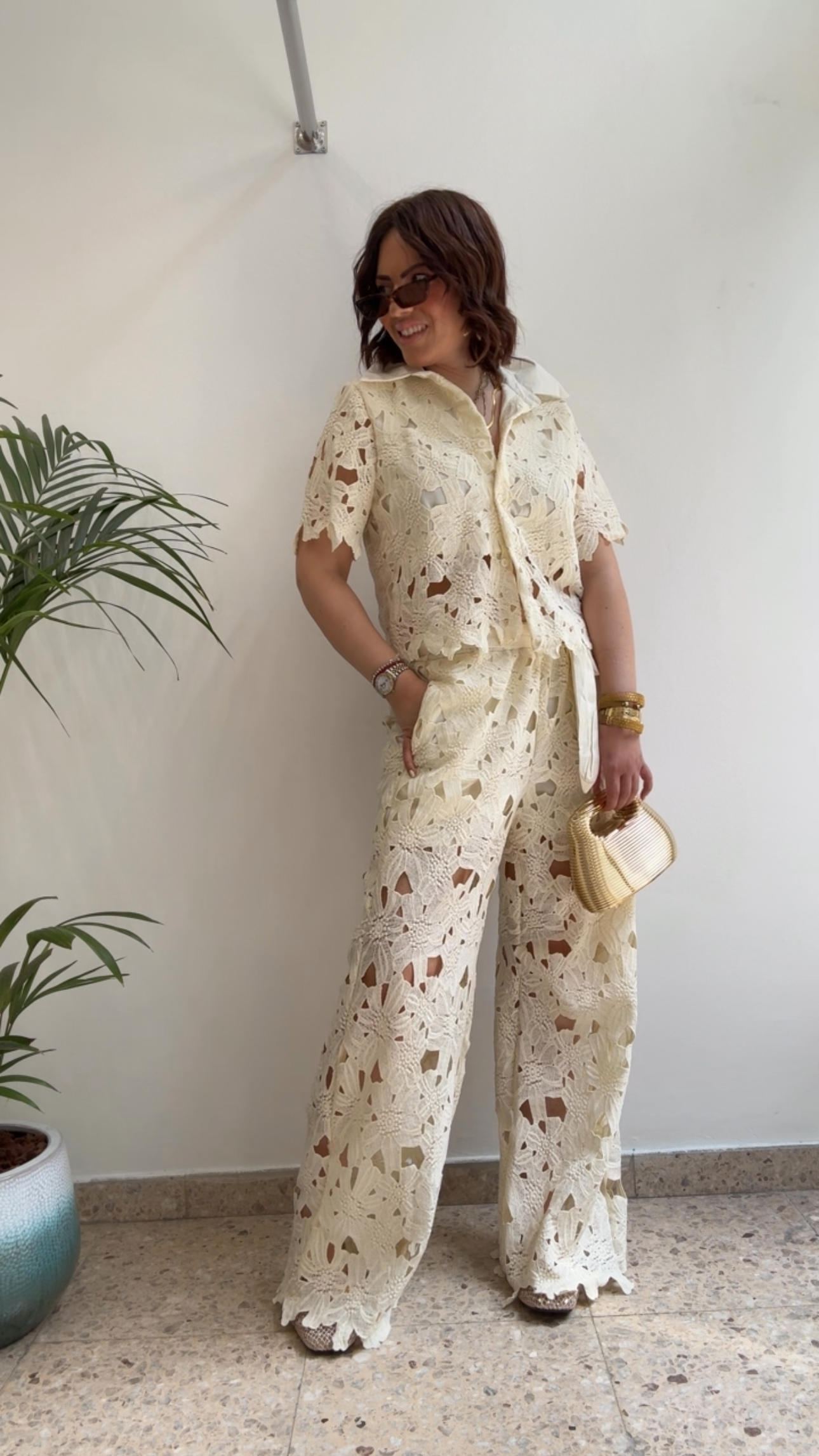 Lace Set in Light Yellow