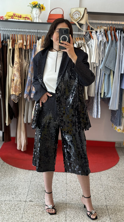 Black Sequin Set