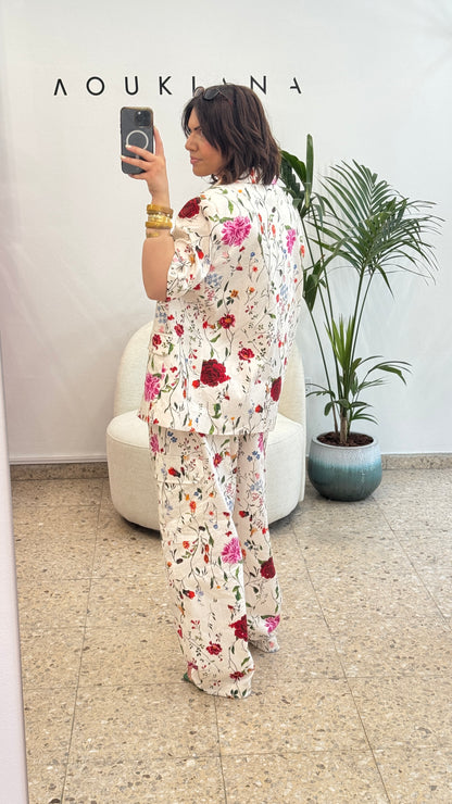Floral Set in White