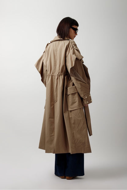 Long Coat in Beige