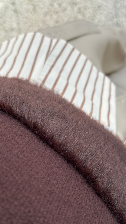 Knitted Sleeveless Top in Brown