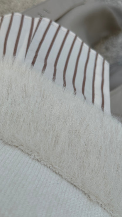 Knitted Sleeveless Top in Cream