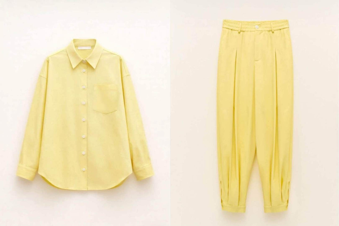 Shirt Set in Yellow