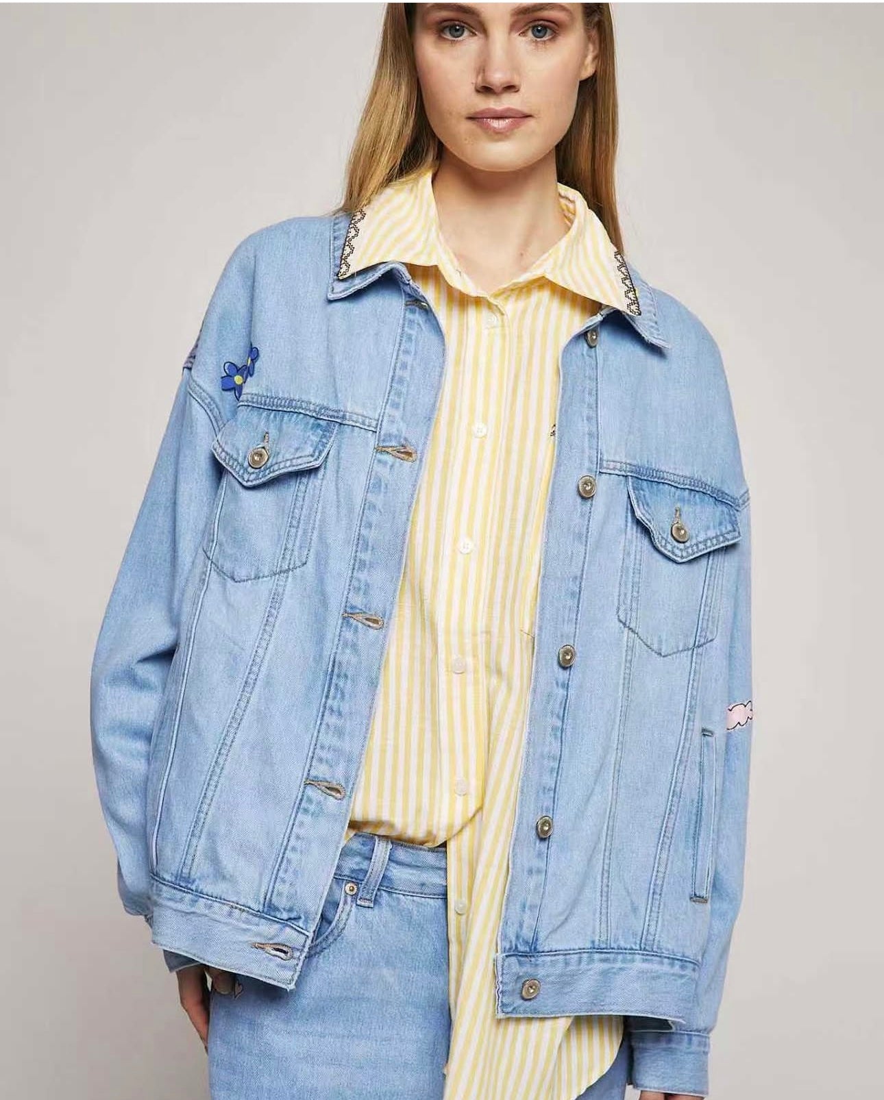 Spring Denim Jacket in Blue
