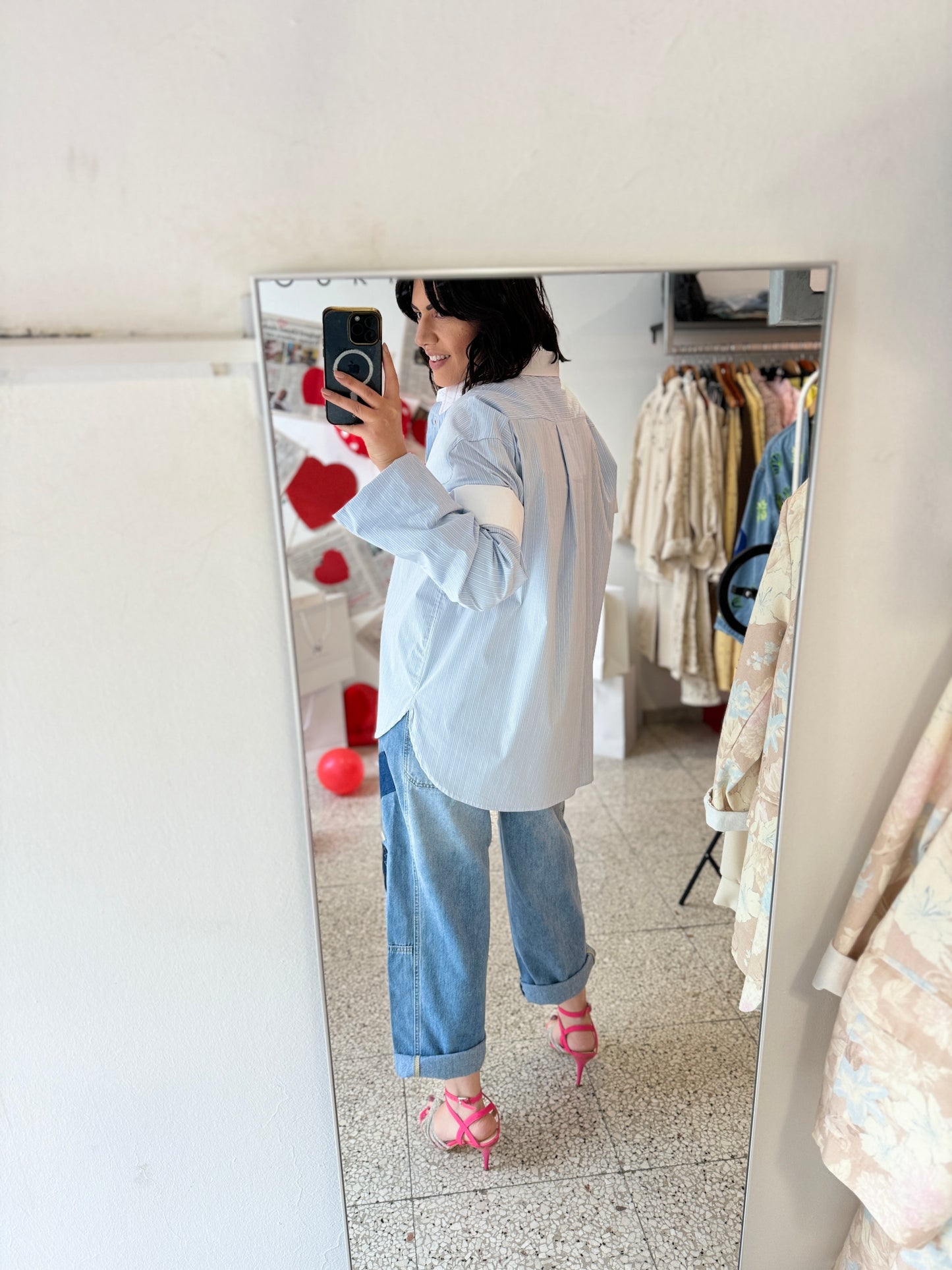 Striped Shirt in Light Blue