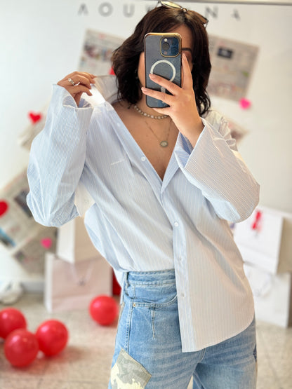 Striped Shirt in Light Blue