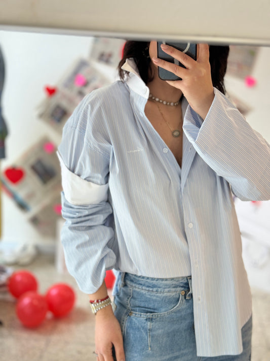 Striped Shirt in Light Blue