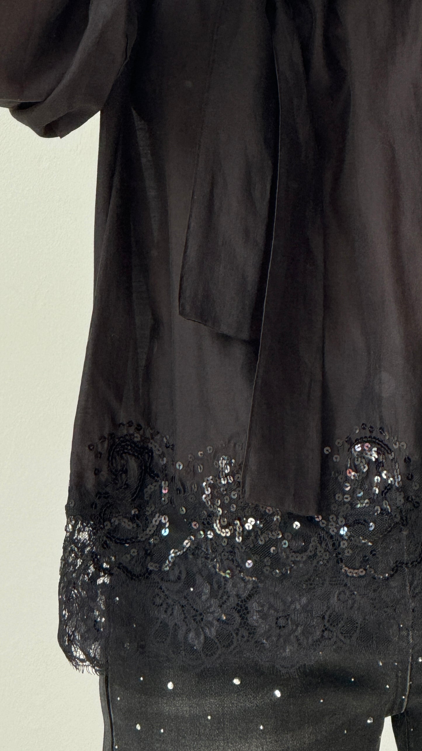 Top in Black with Sequin Details