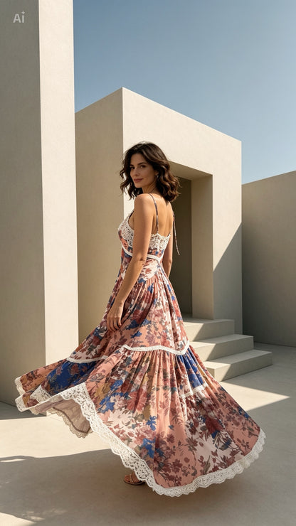 Maxi Dress in Floral Print