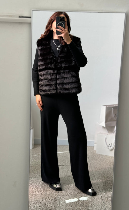 3-piece Vest Set in Black