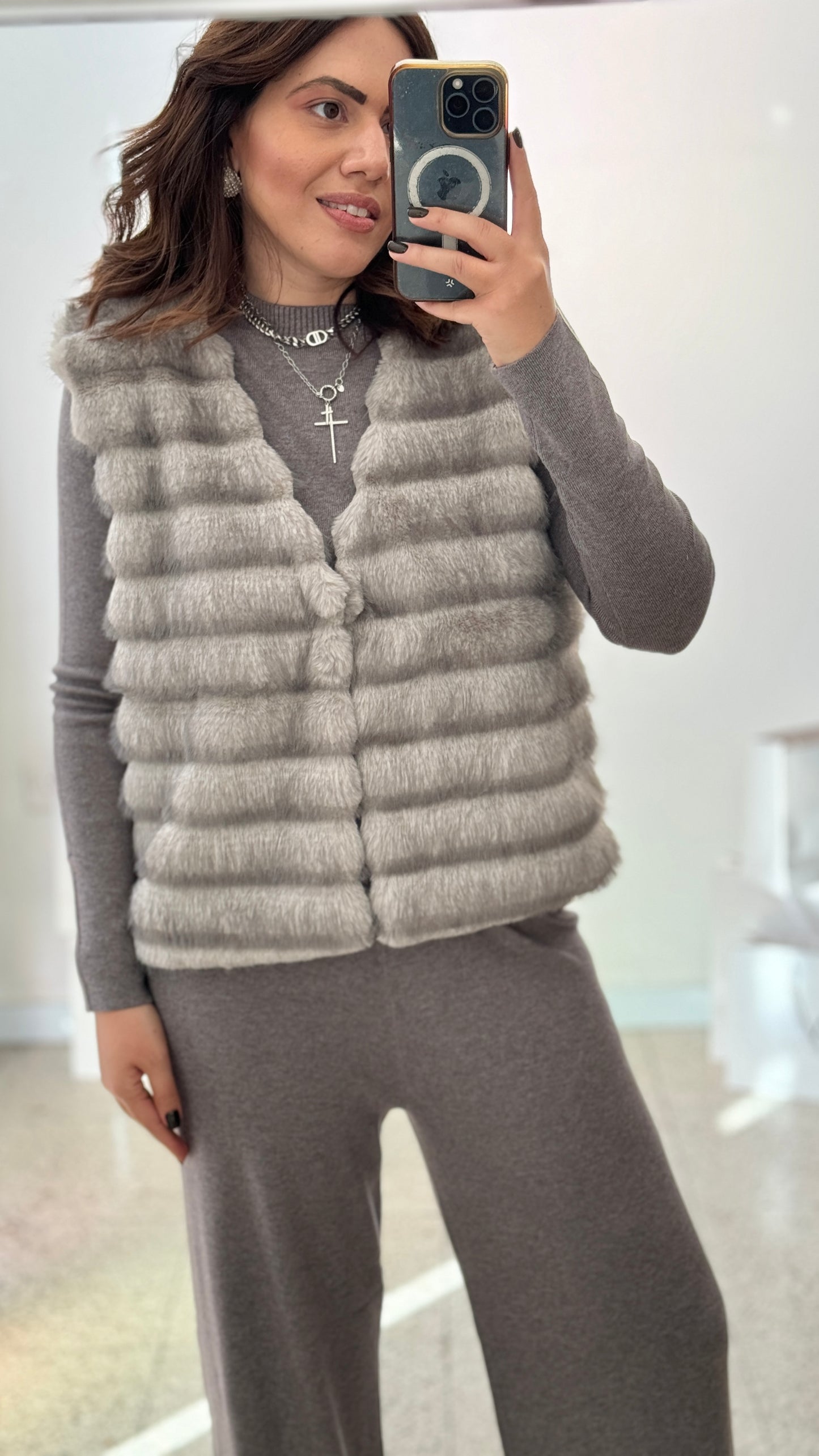 3-piece Vest Set in Grey