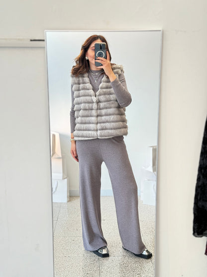 3-piece Vest Set in Grey