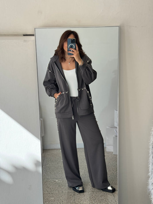 Tracksuit Set in Grey