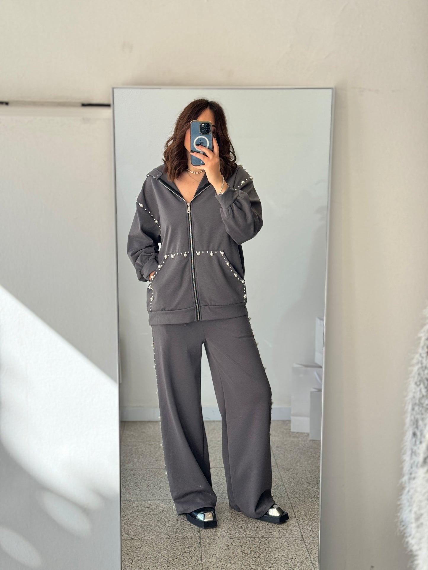 Tracksuit Set in Grey