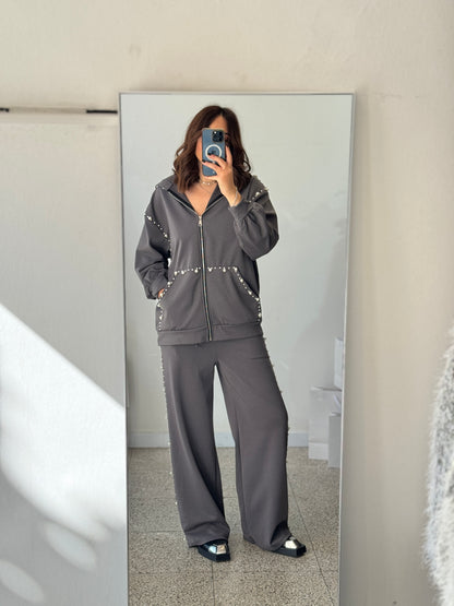 Tracksuit Set in Grey