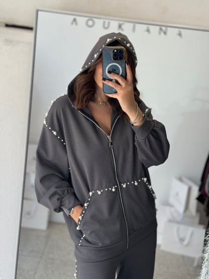 Tracksuit Set in Grey