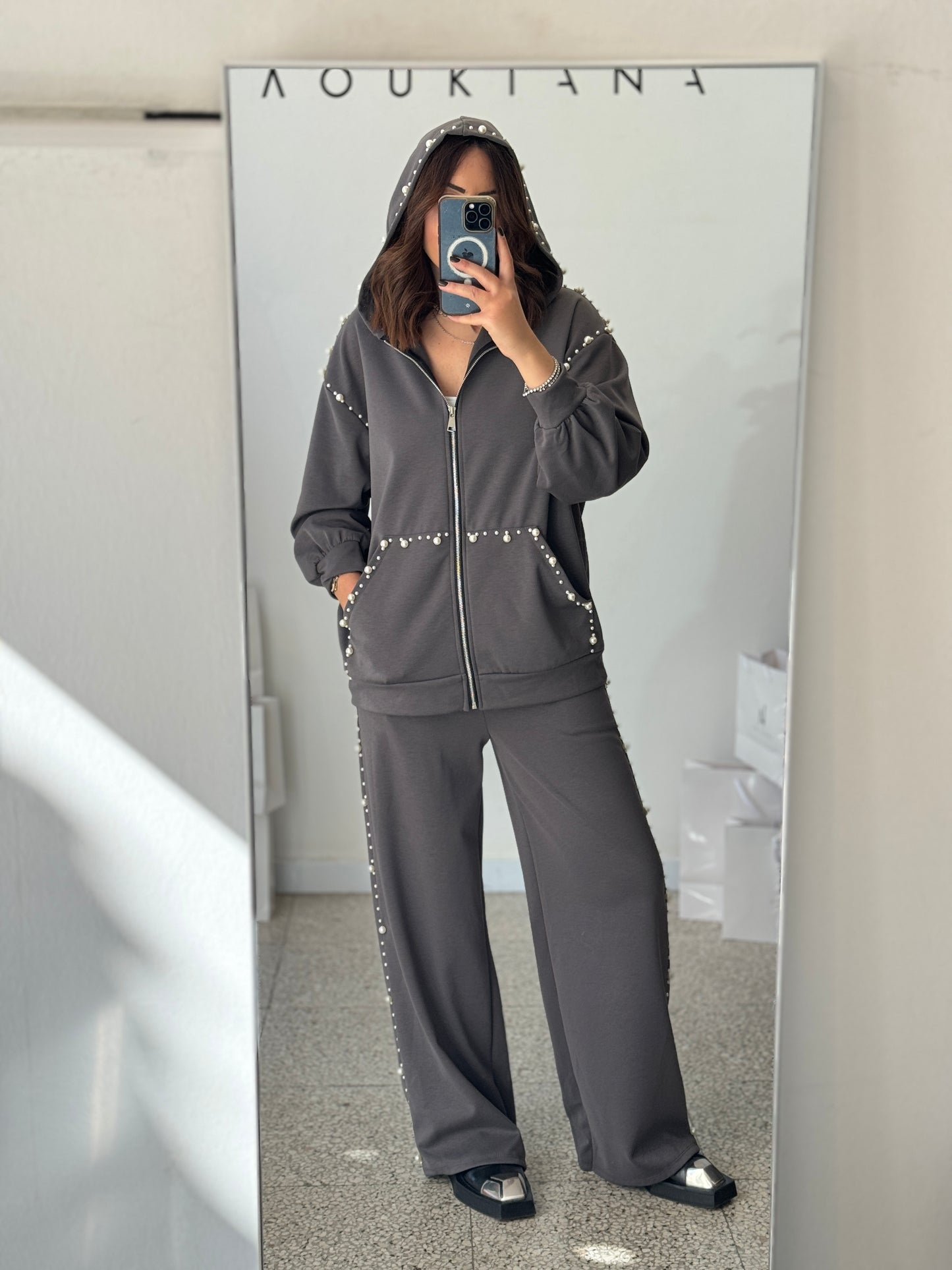 Tracksuit Set in Grey