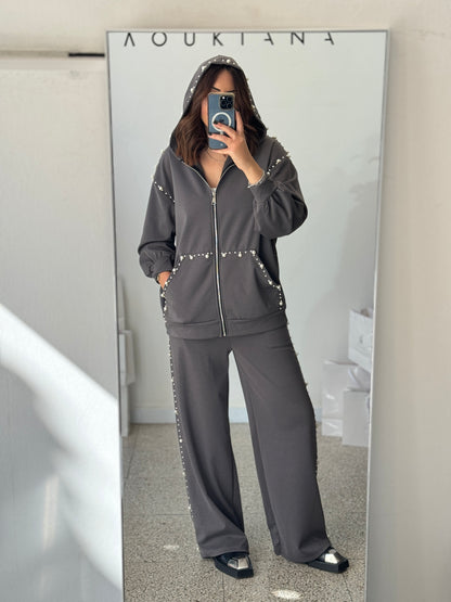 Tracksuit Set in Grey