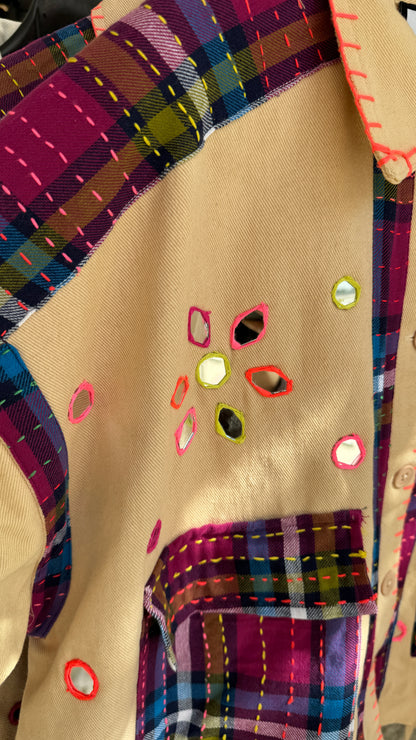 Denim Jacket in Beige