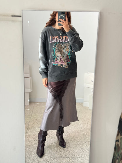 Sparkly Skirt in Gray