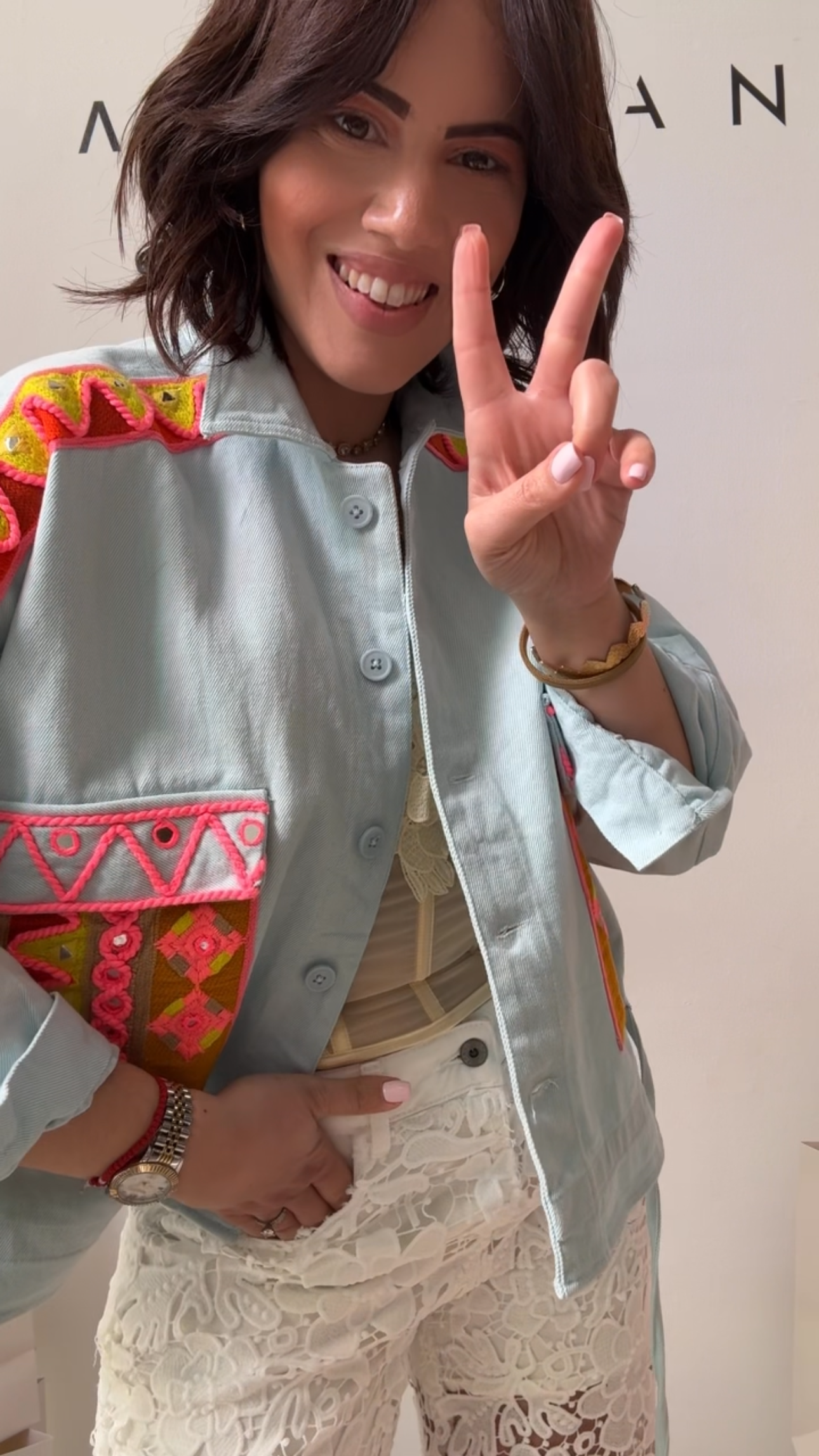 Denim Jacket in Light Blue