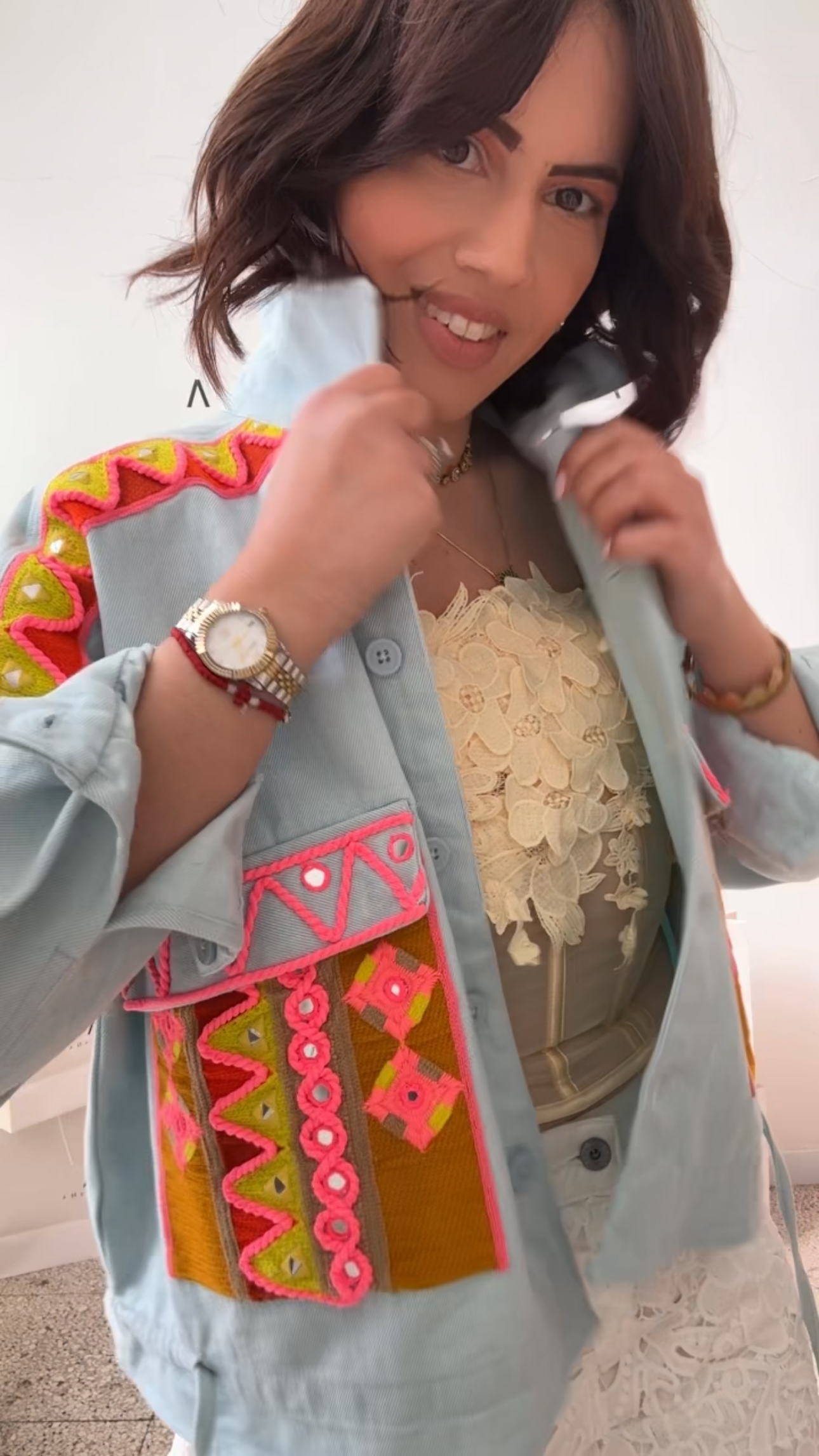 Denim Jacket in Light Blue