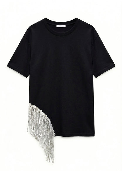Fringe T-Shirt in Black