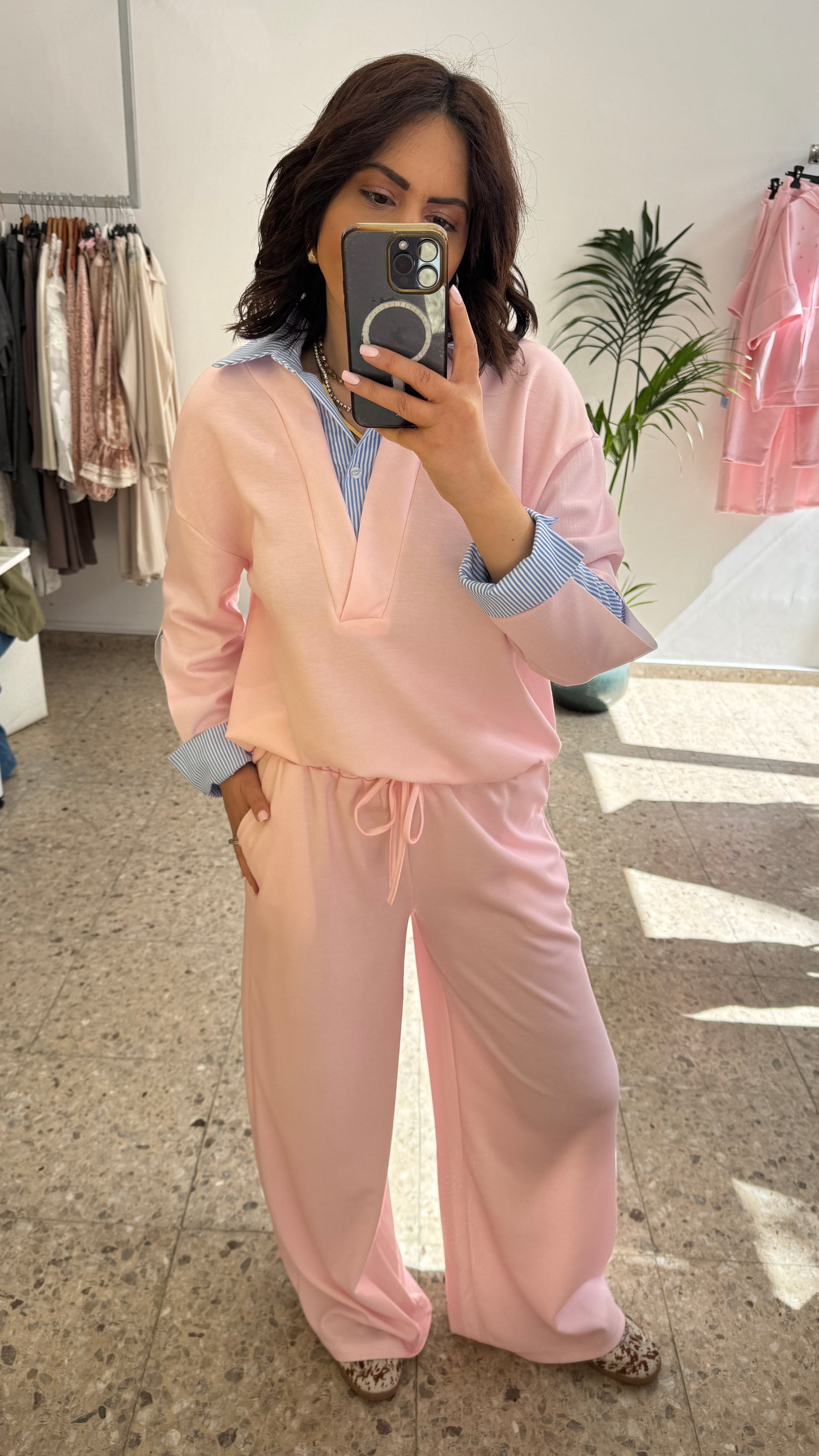 Tracksuit Set in Pink