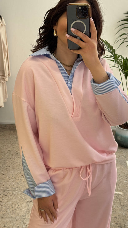 Tracksuit Set in Pink