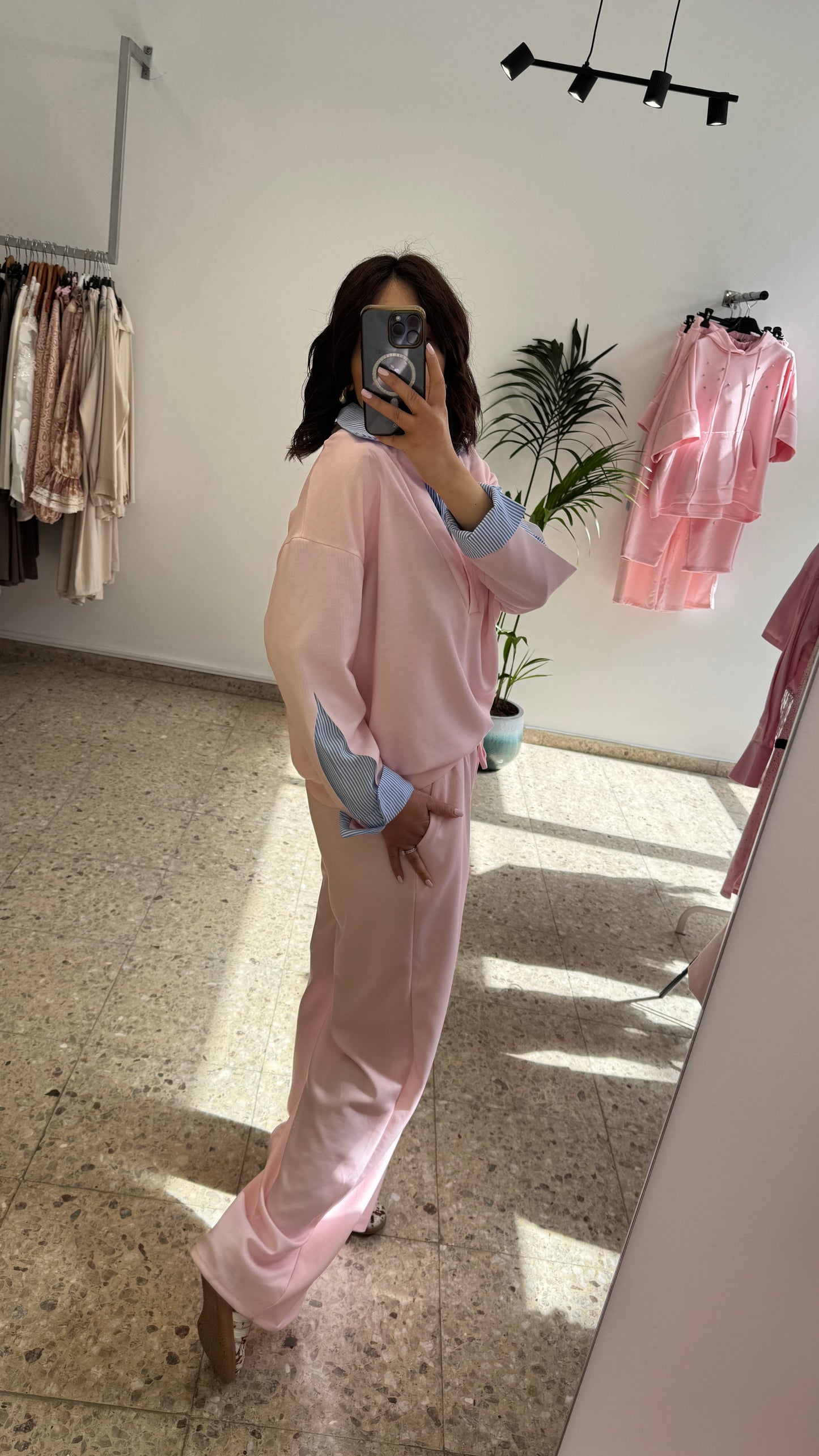Tracksuit Set in Pink
