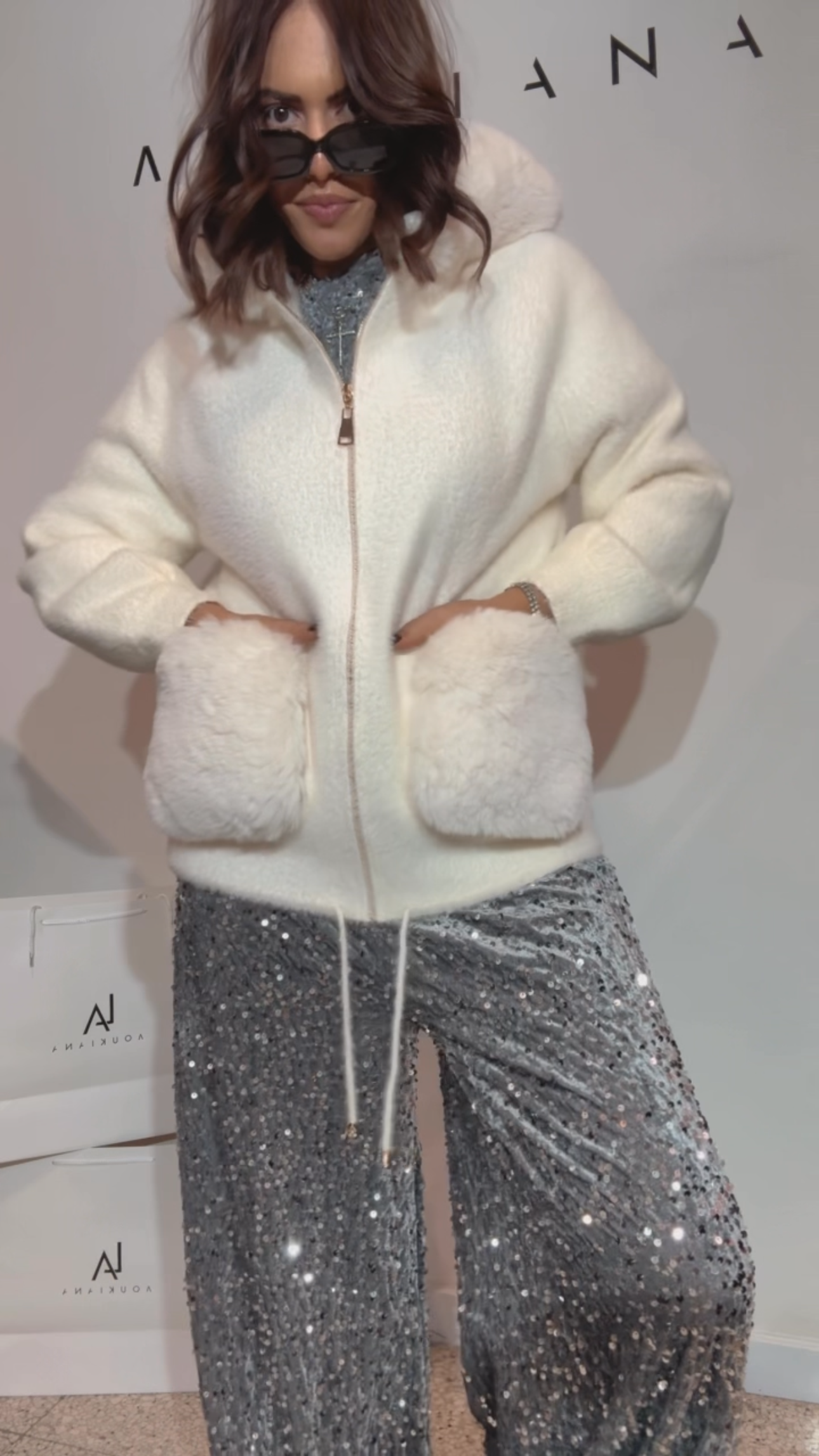 Cozy Fur Jacket in Cream