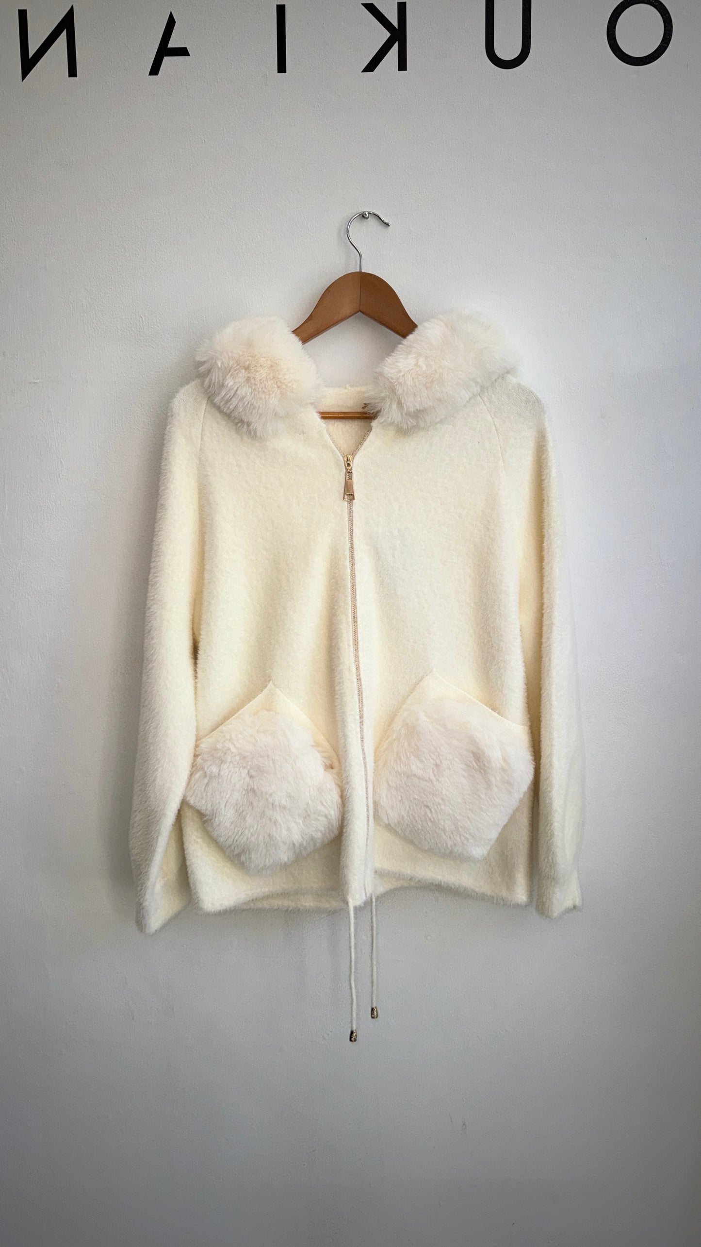 Cozy Fur Jacket in Cream
