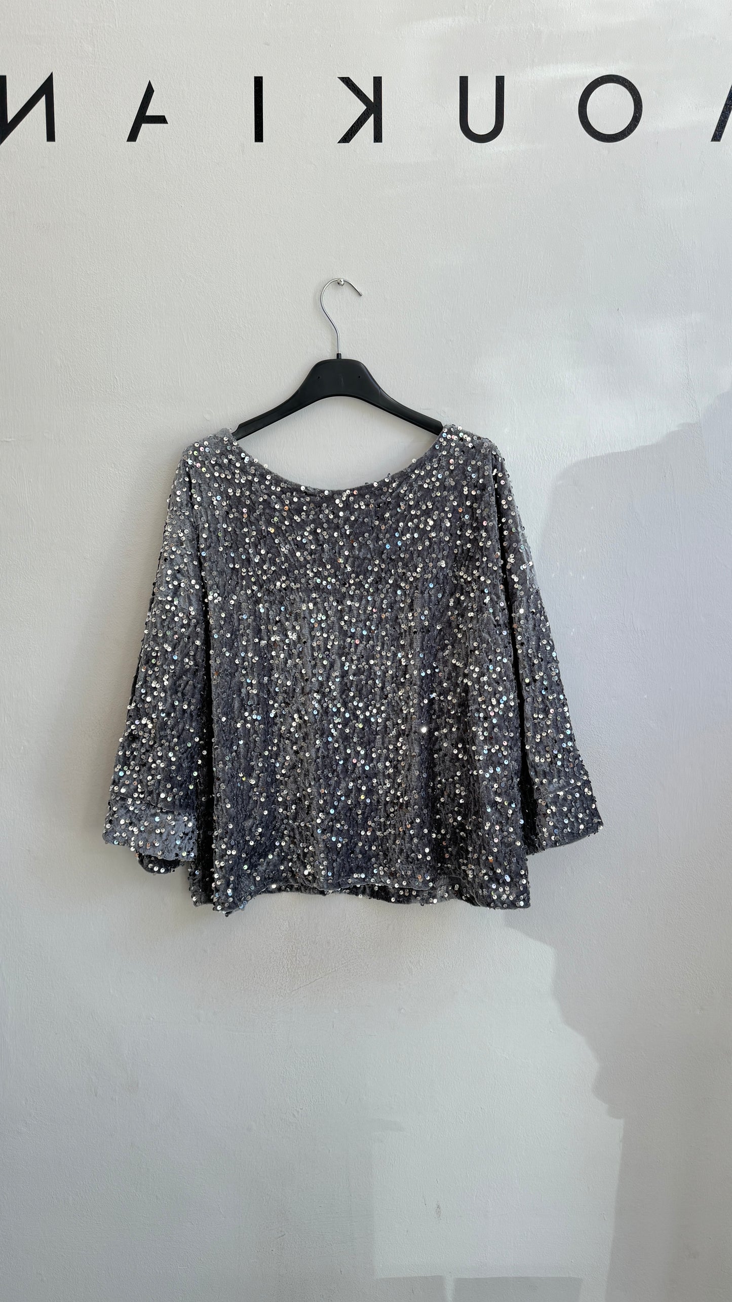 Velvet Set in Grey Sequin