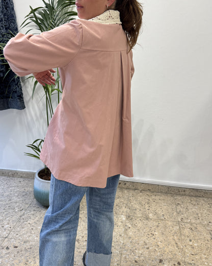 Wrap Coat in Pink